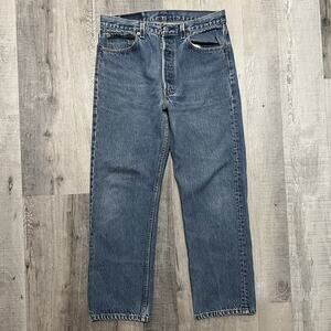 VTG Levi's 501xx Men's Jeans 1990s Straight Leg Button Fly Medium Wash USA 32